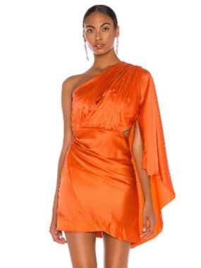 NWT RETROFETE Mae Dress in Orange Revolve Medium